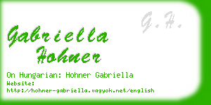 gabriella hohner business card